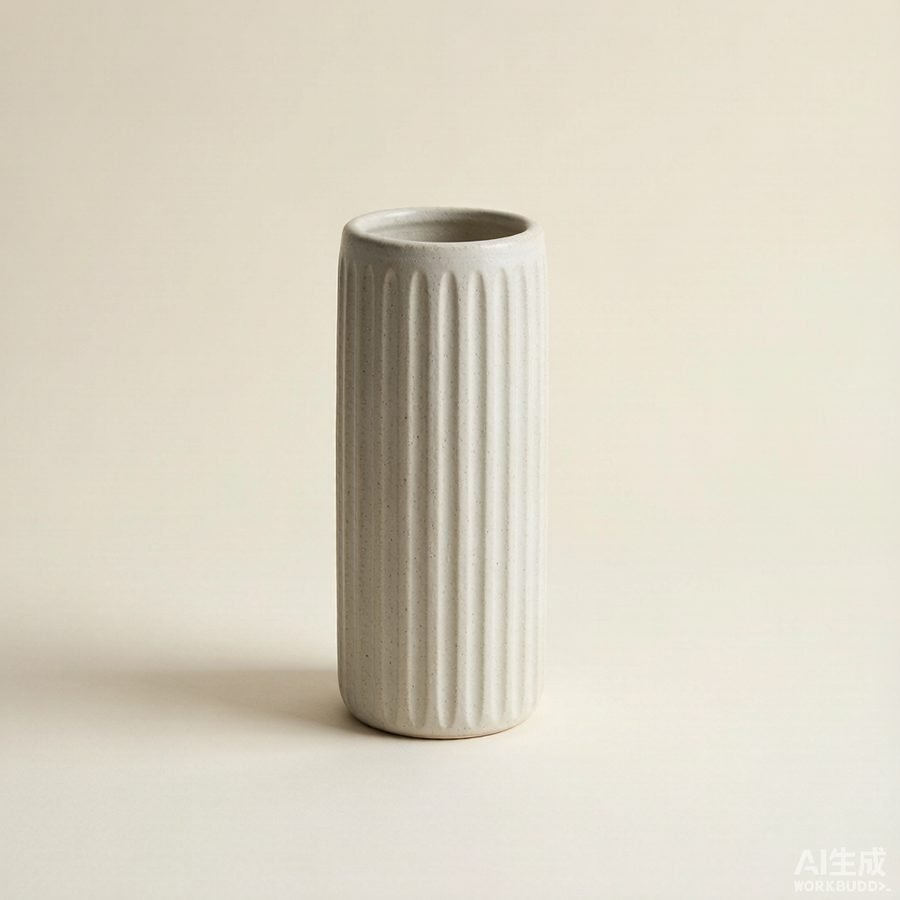 Tall Ribbed Stoneware Vase — Home Decor manufacturer