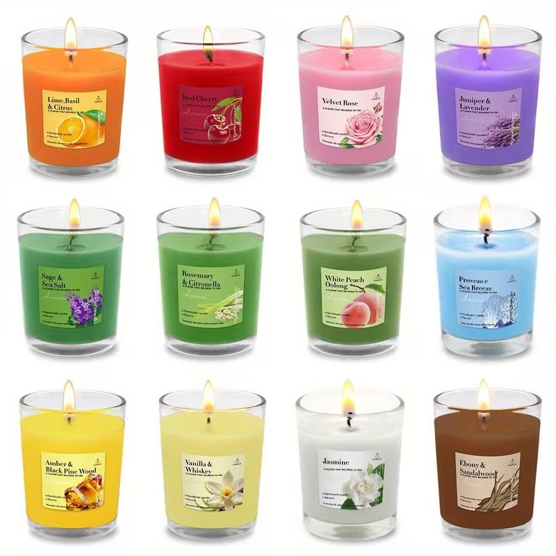 Soy Wax Scented Candle — Glass Jar — Home Fragrance manufacturer