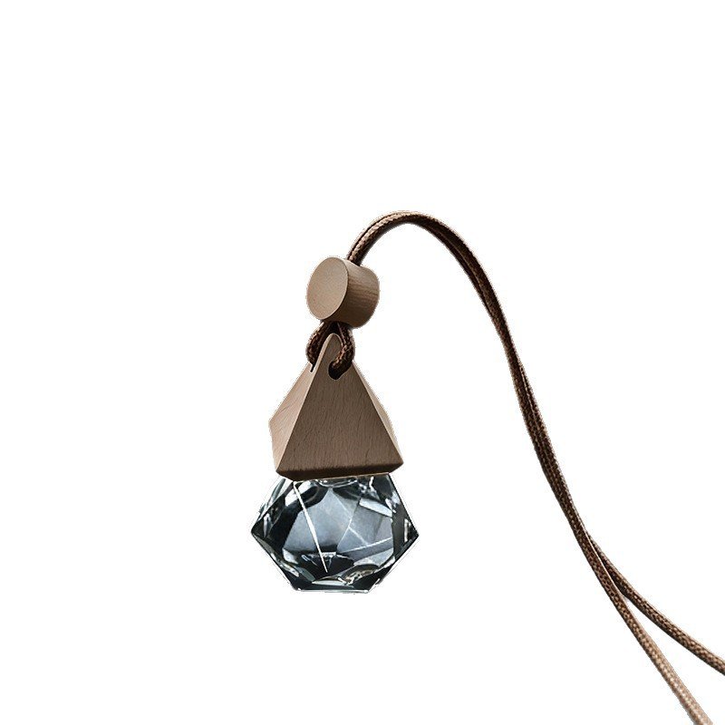 Crystal Glass Hanging Aroma Pendant — Wood Cap — Home Fragrance manufacturer