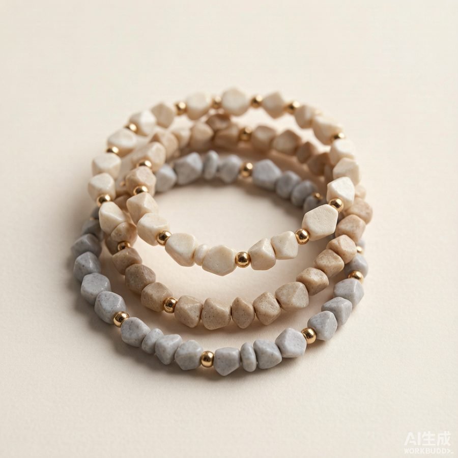 Natural Stone Bracelet Trio — Jewelry manufacturer